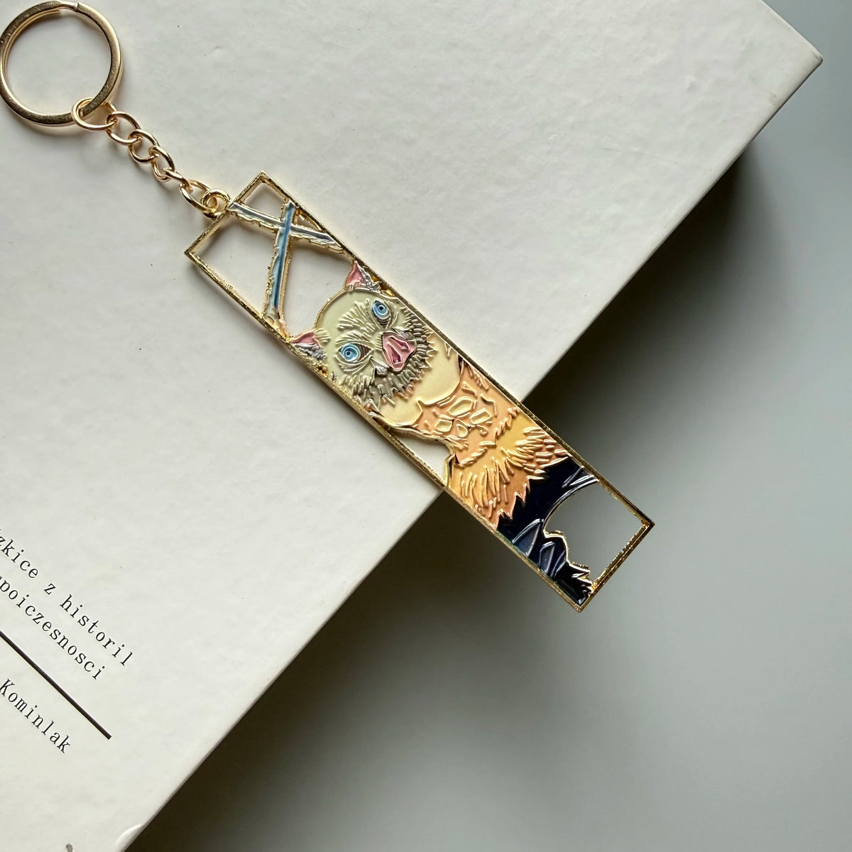 Anime Jet Metal Keychain