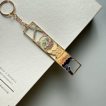 Anime Jet Metal Keychain