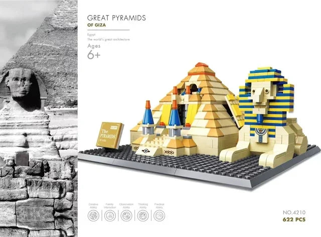MOC World Famous Architecture Edifice Opera House Building Blocks Villa Savoye Bridge Tower Toy Children Birthday Christmas Gift