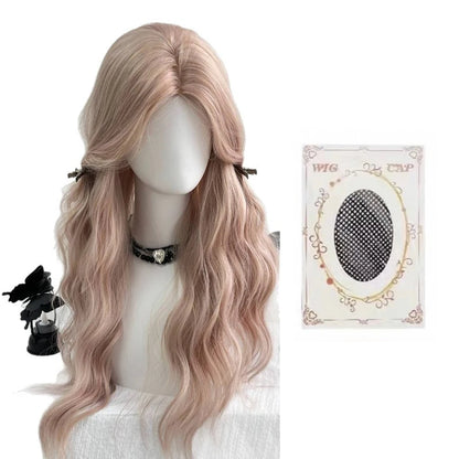 Anime Pink Wavy Wig