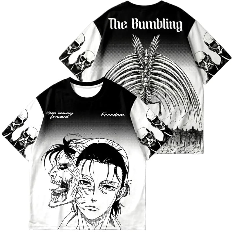 2026 New Attack on Titan Eren Jersey, Japanese Anime Style Mesh Breathable Sports Short-Sleeve T-Shirt Unisex Children's T-Shirt