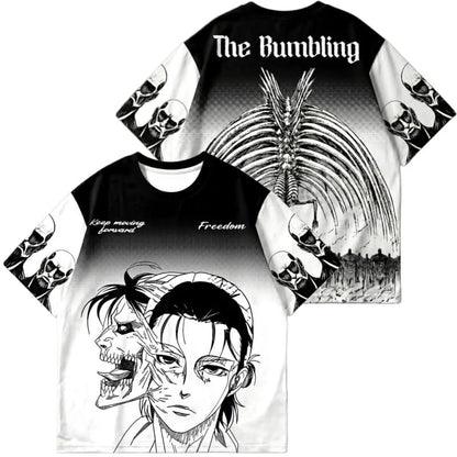 2026 New Attack on Titan Eren Jersey, Japanese Anime Style Mesh Breathable Sports Short-Sleeve T-Shirt Unisex Children's T-Shirt