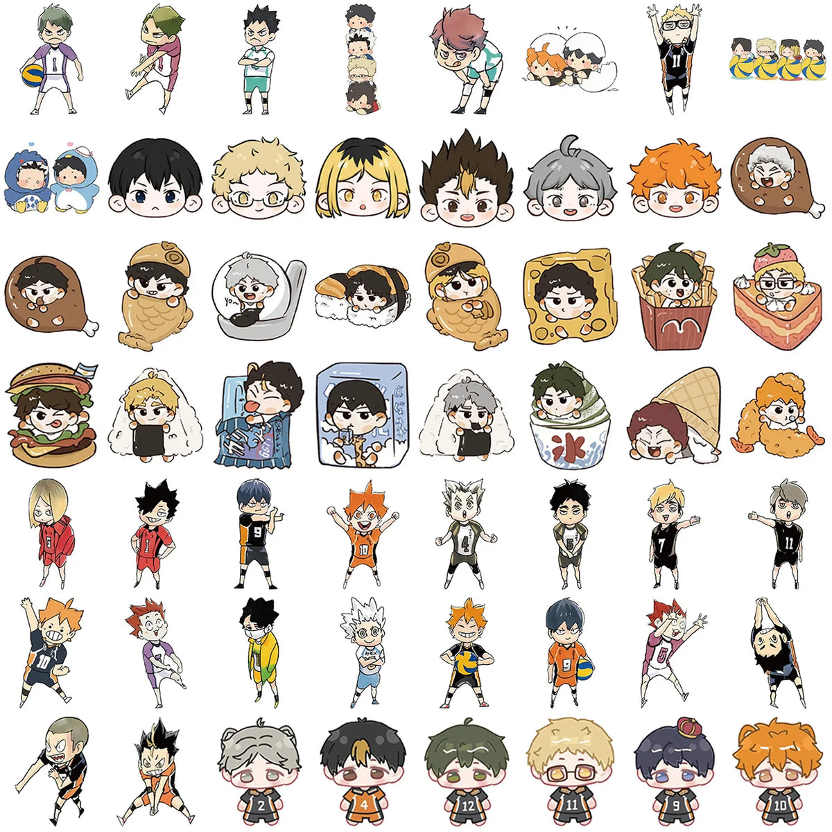 Haikyuu! Volleyball Graffiti Stickers