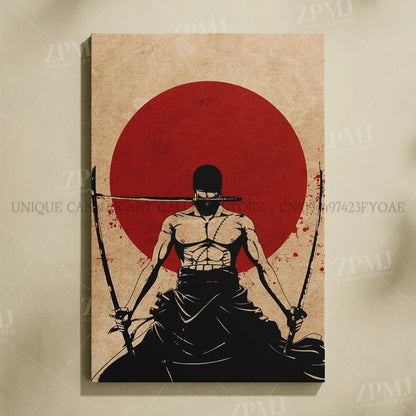 One Piece Monkey D. Luffy Canvas Poster