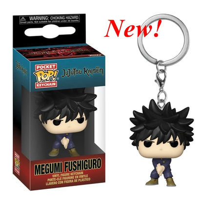 2026 FUNKO Pocket Keychain Jujutsu Kaisen Satoru Gojo Nobara Kugisaki Megumi Fushiguro Yuji Itadori Figure Collection Toys Gifts