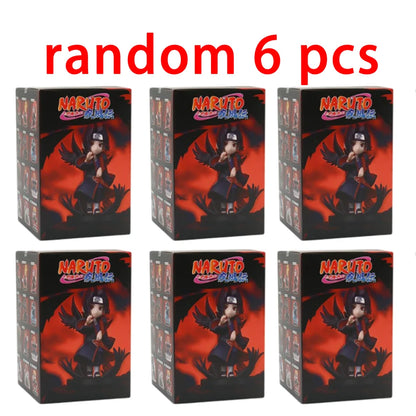 1-12pcs Naruto Blind Box Figure Toys Shippuden Akatsuki Arc Series Trendy Mystery Box PVC Model Surprise Christmas Toys Gift