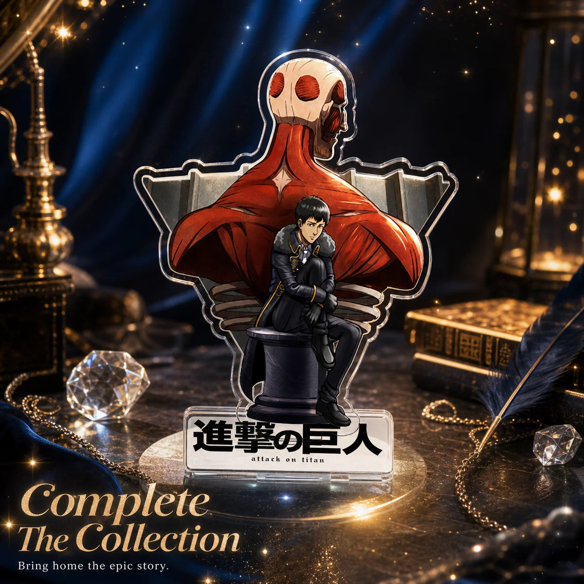 Gift Eren Levi Mikasa Attack on Titan Acrylic Transparent Standee Desk Decoration Anime Collectible Figure Display Ornament