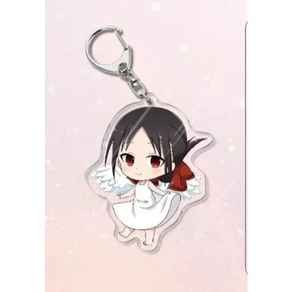 Shirogane Kei Kaguya Shinomiya Fujiwara Chika Popular Anime Peripheral Acrylic Keychain Backpack Pendant Campus Creative Gift