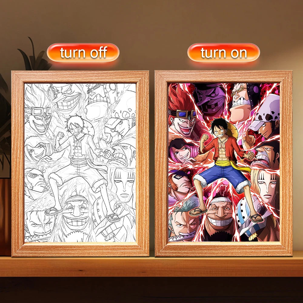 One Piece Luffy LED Frame