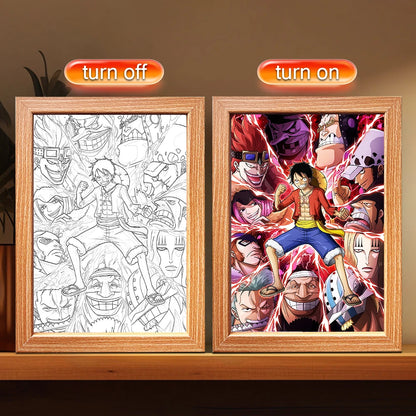 One Piece Luffy LED Frame