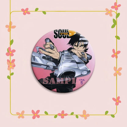 Anime Soul Eater Pins Round Creative Cartoon Badges