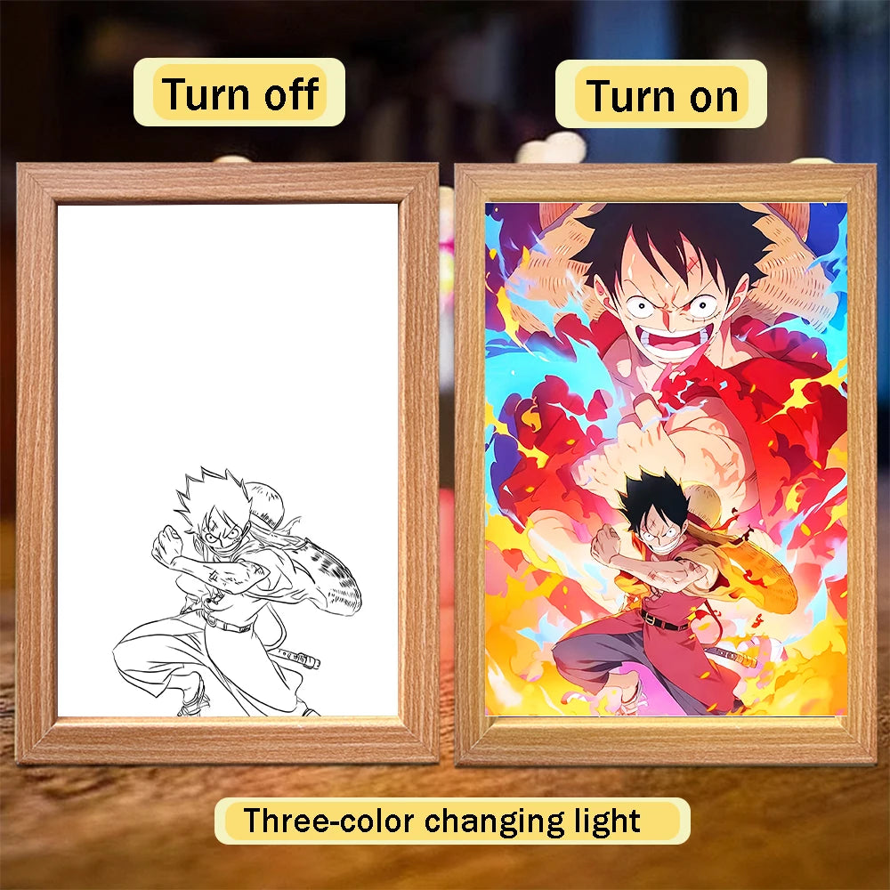 One Piece Luffy LED Frame