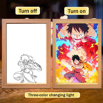 One Piece Luffy LED Frame