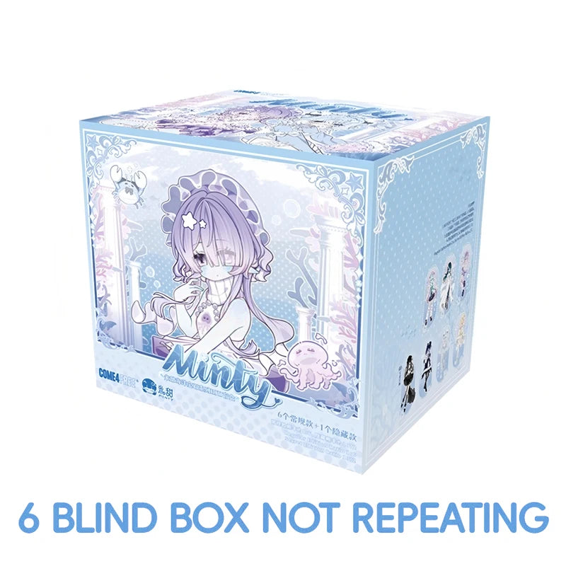 In Stock Minty Ocean Gem Series 1/8bjd Blind Box Movable Joint Doll Mystery Box Kawaii Action Anime Figure surprise Toy Gift
