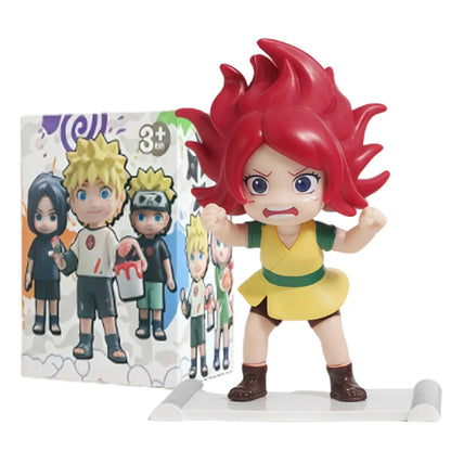 1-12Pcs Naruto Blind Box Figures Model Ornament Anime Uchiha Sasuke Sakura Cosplay Action Figurine PVC Model Toy Christmas Gifts