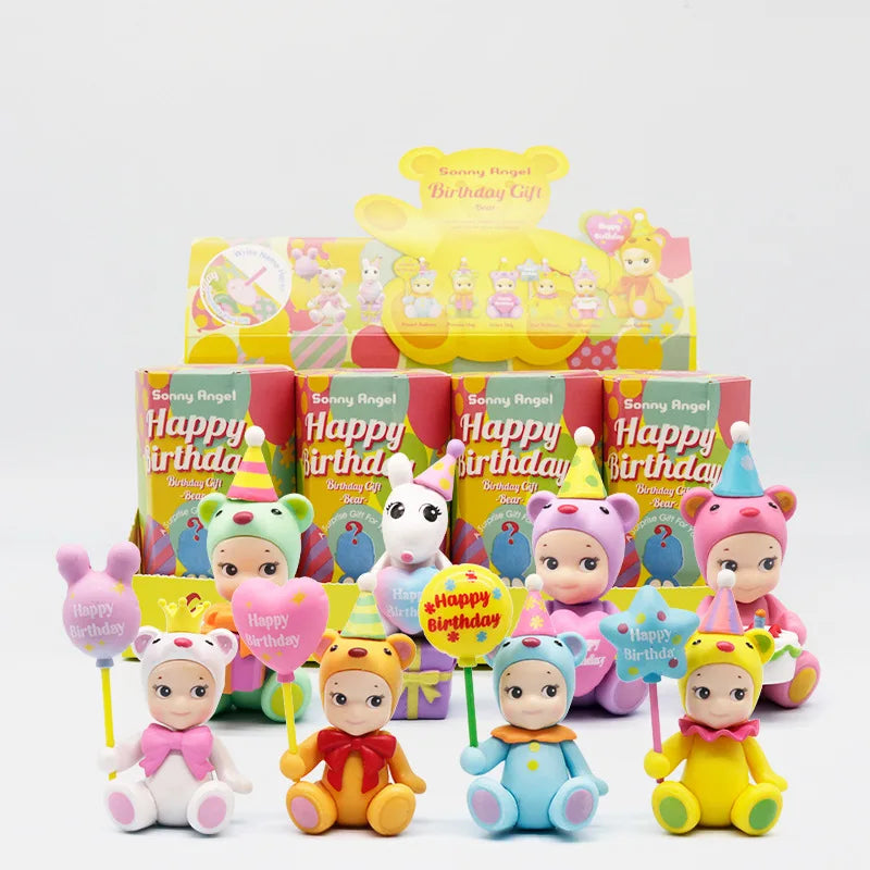 Cute Dolls Fans Car Ornament Gift   Birthday Series Cute Angel Anime Figures Ornaments Blind Box kawaii toys for girls