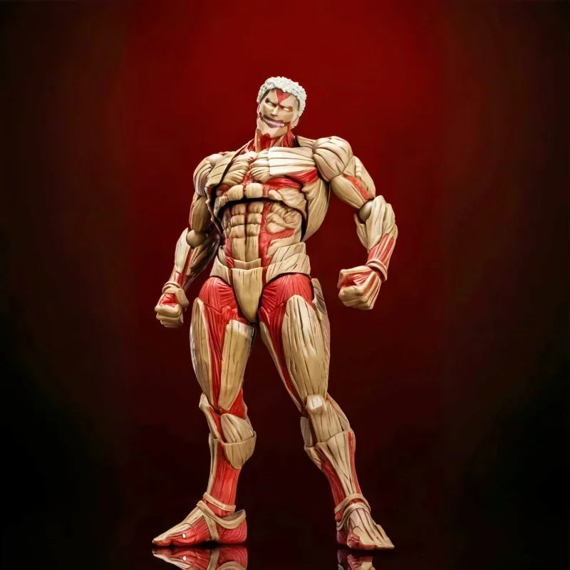 NEW Kaiyodo  Revoltech AMAZING YAMAGUCHI Attack on Titan Eren Jaeger Armored Titan Female Titan Action Figures Model Toy