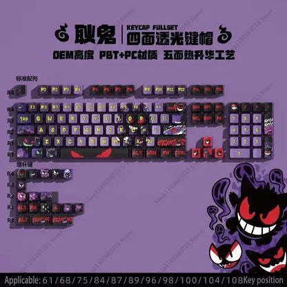 Pokemon Gengar Keycap Set