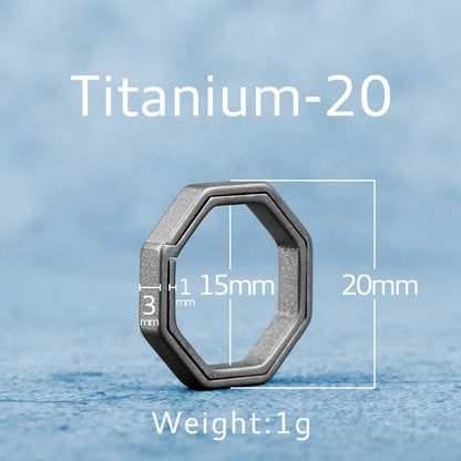 Real Titanium Alloy Key Rings Keychains Buckle Pendant Super Lightweight Man Car Keychain for Male Creativity Gift Wholesale