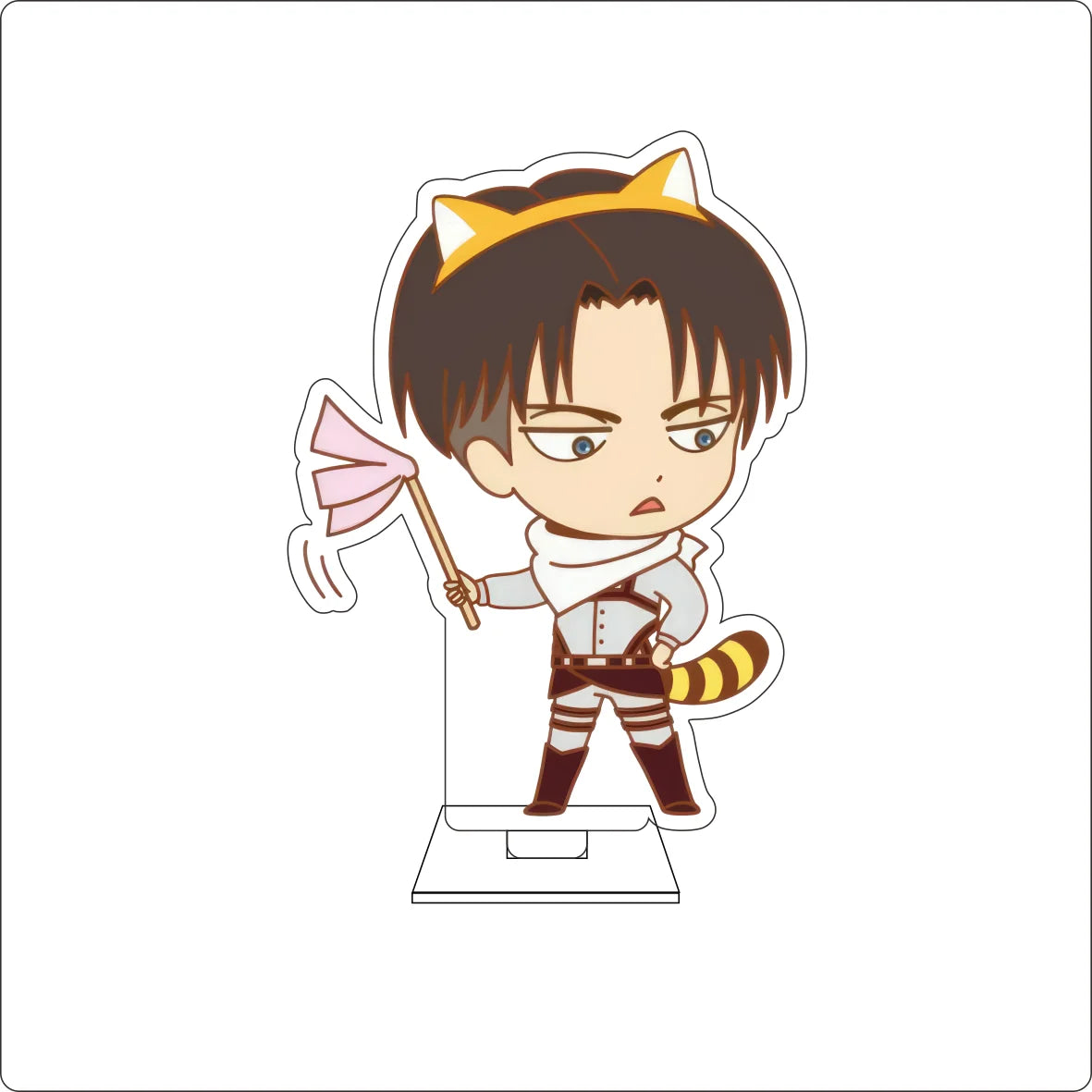 10CM Anime Attack on Titan Cosplay Cute Acrylic Figure Stand Plate Armin Arlert Mikasa·Ackerman Eren Jaeger Ornaments Gifts