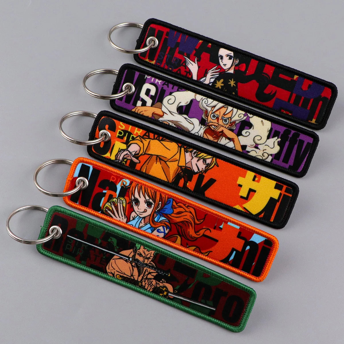 Anime Embroidery Keychain