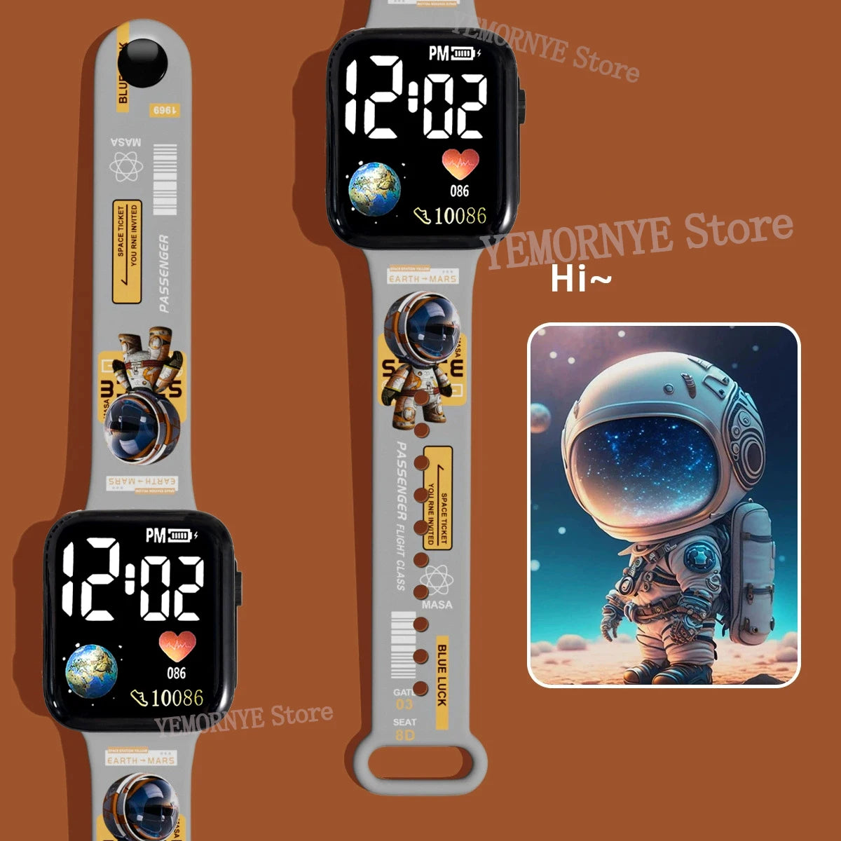 Bandai Dragon Ball Z 2 Fashion Cartoon Action Printing Anime LED Type Watches Kids Watch Birthday Gifts Toys