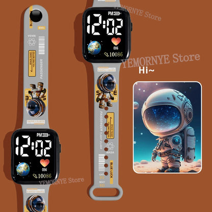 Bandai Dragon Ball Z 2 Fashion Cartoon Action Printing Anime LED Type Watches Kids Watch Birthday Gifts Toys