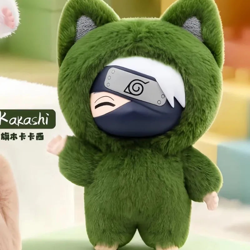 In Stock Genuine EAKI Naruto Shippuden KittenLand Vinyl Series Third Blind Box Plush Figurine Model Toys Collection Present