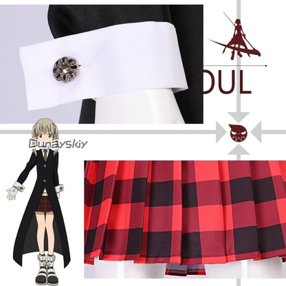 Anime Soul Maka Albarn Cosplay JK School Eater Costume Girl Skirt