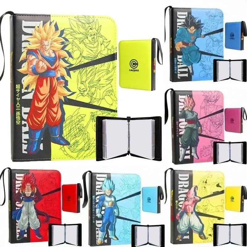 400pcs/900pcs Anime Dragon Ball Vegeta Folder Binder card Holder Game Cards Album Book Collection Cards Storage bag Kids Gifts