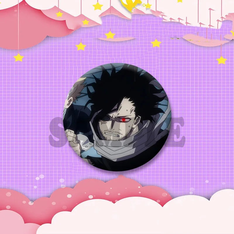 Game Anime Shota Aizawa Cosplay Badge Pin SPTE Plastic Snap-in Brooch