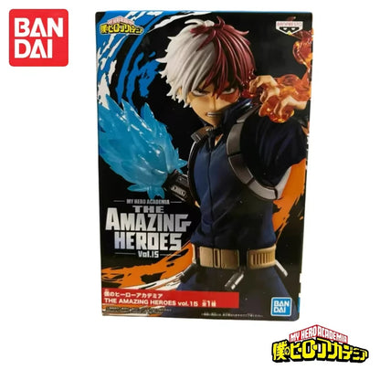 In Stock Original Bandai Banpresto My Hero Academia Todoroki Shoto Anime Characters Model Toy Birthday Present Garage