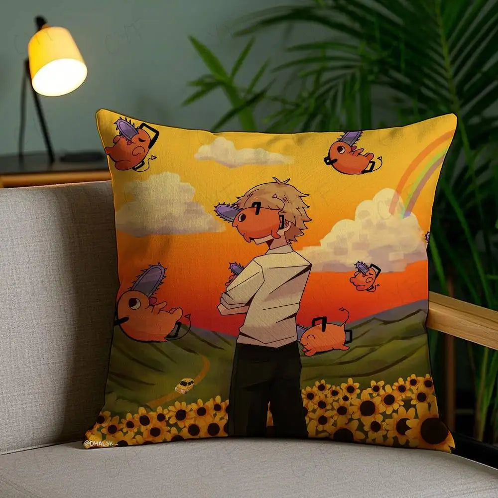 Chainsaw Man Pochita Pillow Case