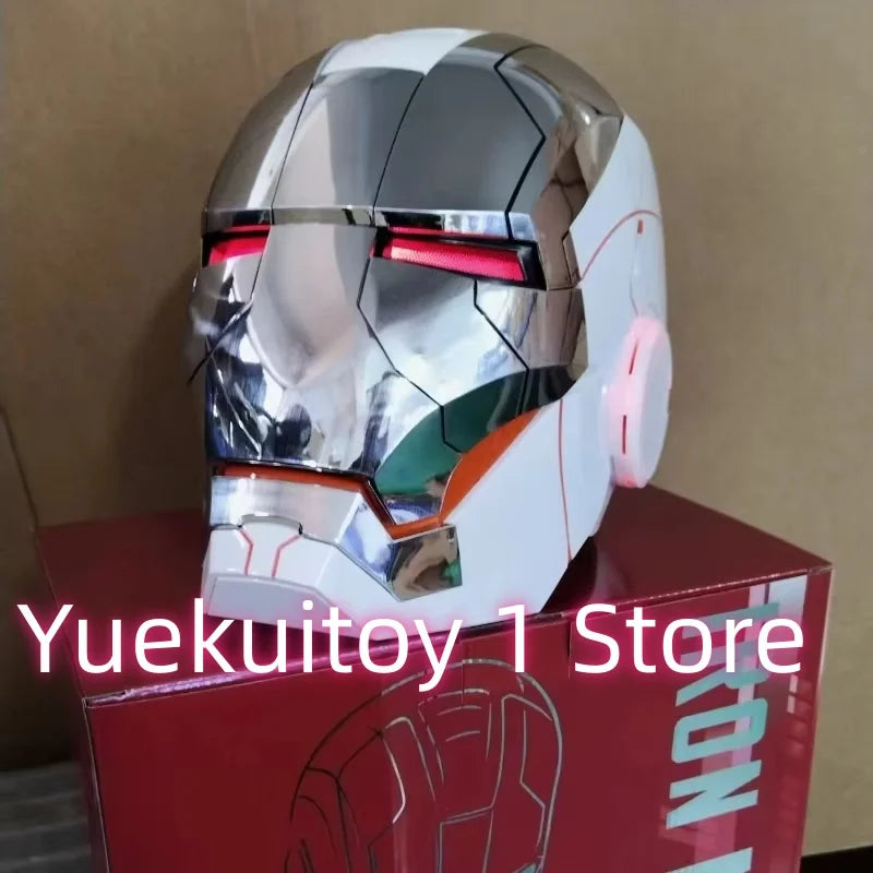 Wearable Iron Man Mk5 Helmet Toy with Arm Cannon Role Play Gift for Fans Transformers Bumblebee & Green Goblin Designs