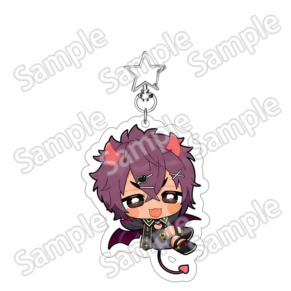New Anime Game 6cm Nu: Carnival Keychain Stand Olivine Quincy Blade Acrylic Model Standing Sign Cake Topper Holder Desk Decor