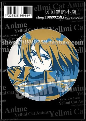 Attack on Titan Badge Levi Ackerman Mikasa Ackerman Erwin Smith Hange Zoe Ymir Goddess Pin Brooch Accessory Keychain Anime