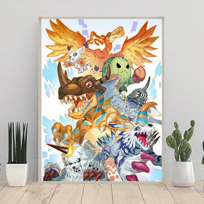 Digimon Archaean Beast Diamond Painting