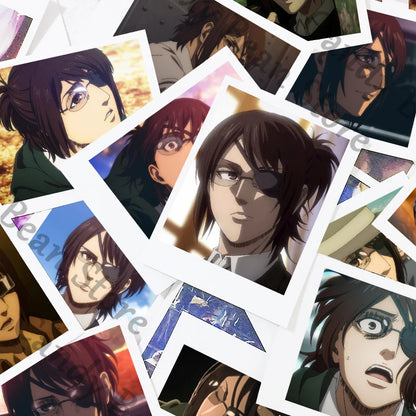 Anime Attack on Titan Hange Zoe Cosplay Cartoon Clear Card Photograph Photo Small Cards Collection Adorn Gift