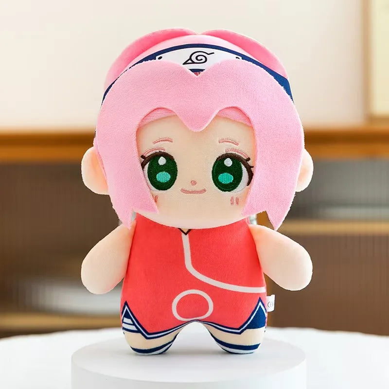 Naruto Anime Plush Toys Cute Sasuke Sakura Plushie Kawaii Kakashi Soft Stuff Doll Room Decor For Fans Birthday Gift