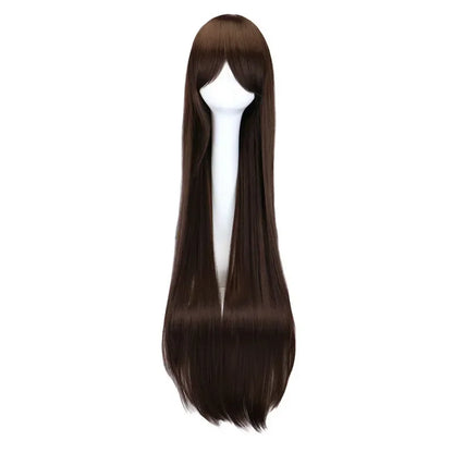 100 Cm Harajuku Cosplay Wig For Noragami Go Hiyori Dark Brown Heat Resistant Synthetic Hair Wigs Costume Party Peruca Peluca