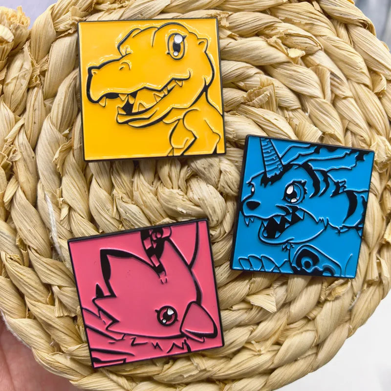 Digimon Adventure Brooch Pins