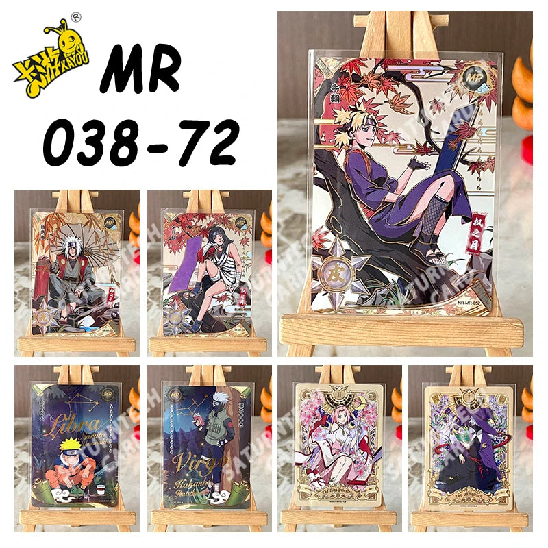 KAYOU Naruto MR Card 38-72 Series Single Card Naruto Uzumaki Naruto Hyuga Hinata Collection Anime Card Kids Toy Gift