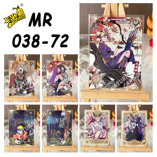 KAYOU Naruto MR Card 38-72 Series Single Card Naruto Uzumaki Naruto Hyuga Hinata Collection Anime Card Kids Toy Gift