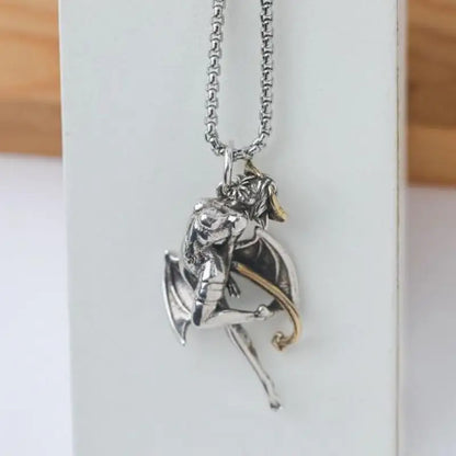 Anime Mecha Girl Pendant Necklace