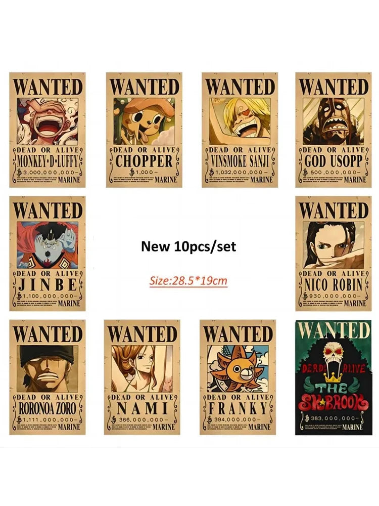 One Piece Luffy Wanted Poster
