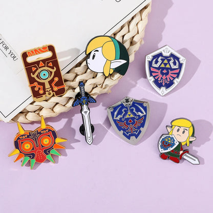 Hailia Shield Enamel Pin