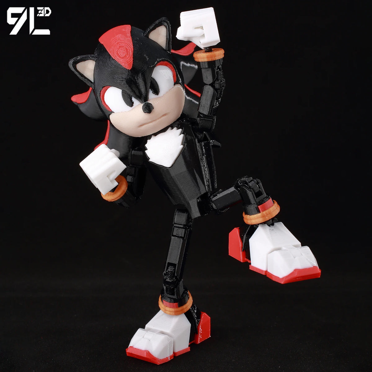 9L 3D Printed Anime Mecha Series-Sonic Shadow Shade Dummy 13 Titan 13 Articulated Mannequin Collectible Terminologia Toys