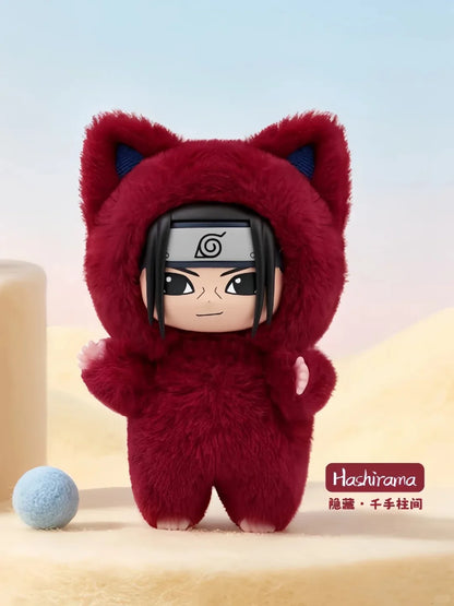 EAKI Naruto Kitten Land Series V3 Plush Blind Box Itachi Sasuke Obito Cute Peripheral Doll Soft Figure Toy Surprise Pendant Gift