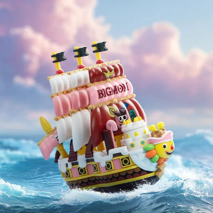 POPMART ONE PIECE THE GRAND LINE SERIES VEHICLES Blind Box Guess Bag Toys Doll Cute Anime Figure Desktop Ornaments Collection
