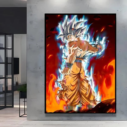 Classic Anime Canvas Printing Posters Dragon Ball Goku Vegeta HD Prints kids Gifts Aesthetic Poster Room wall Decor Pictures